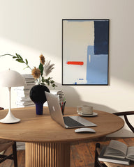 After Hover: Playful Blueprint - Abstrakte Wandkunst (2/2)