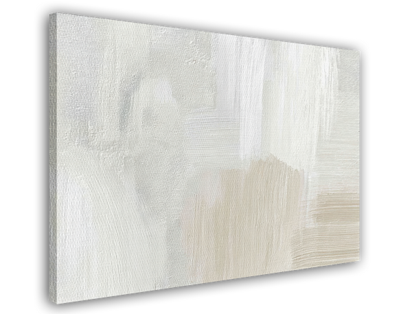 Soft Strokes - Abstrakte Kunst in Weiß