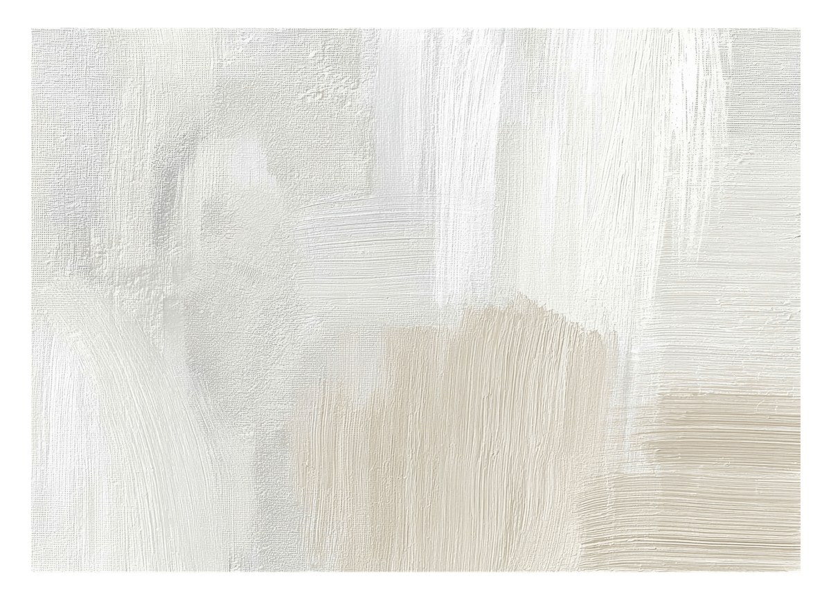 Soft Strokes - Abstrakte Kunst in Weiß