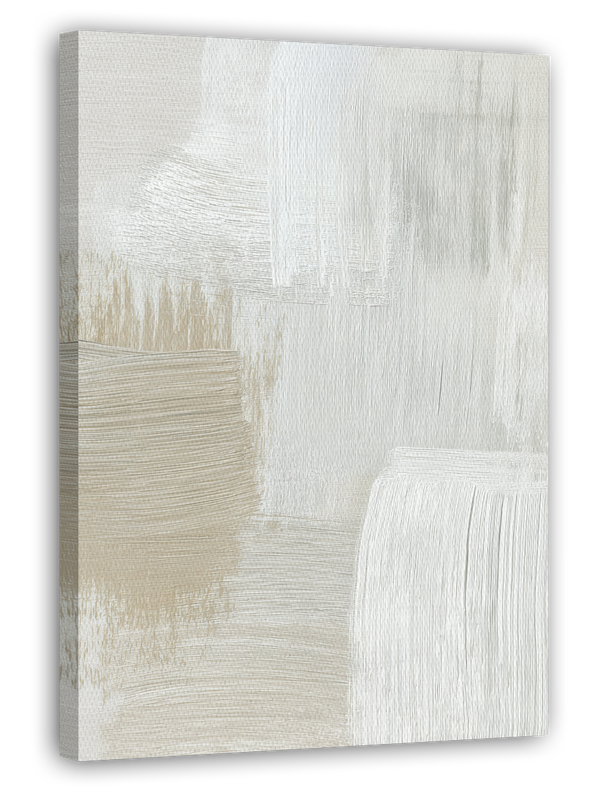 Minimal Muse - Weiße Textur mit Beige