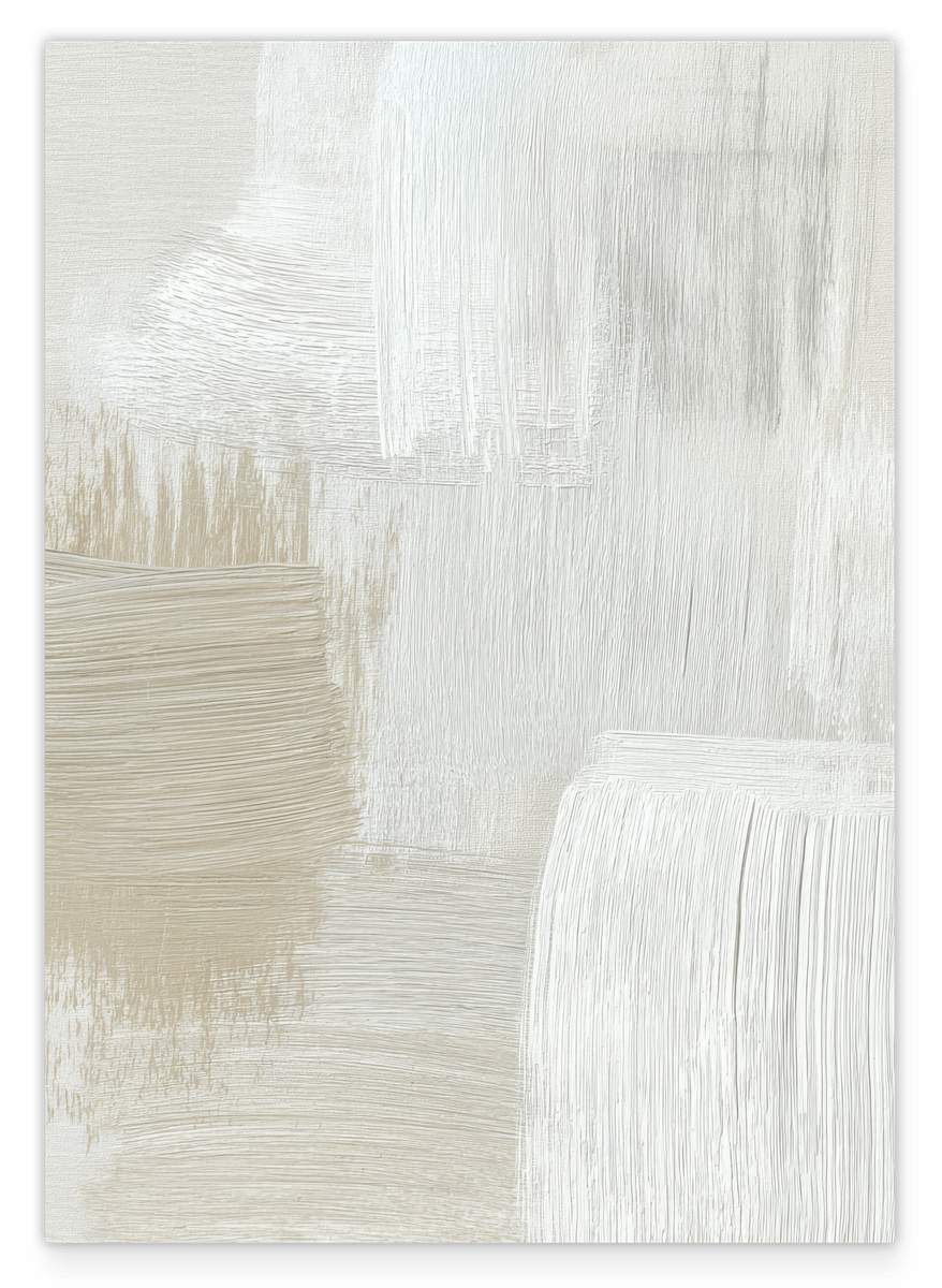 Minimal Muse - Weiße Textur mit Beige