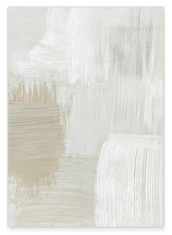 Minimal Muse - Weiße Textur mit Beige