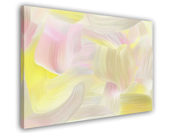 Sunshine Swirls - Abstrakte Pinselstriche in Pastellfarben