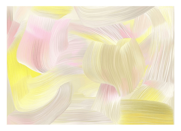 Sunshine Swirls - Abstrakte Pinselstriche in Pastellfarben