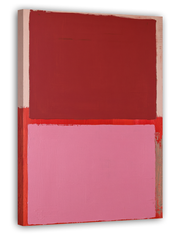 Duo Rojo - Abstrakte Kunst in Rot und Rosa