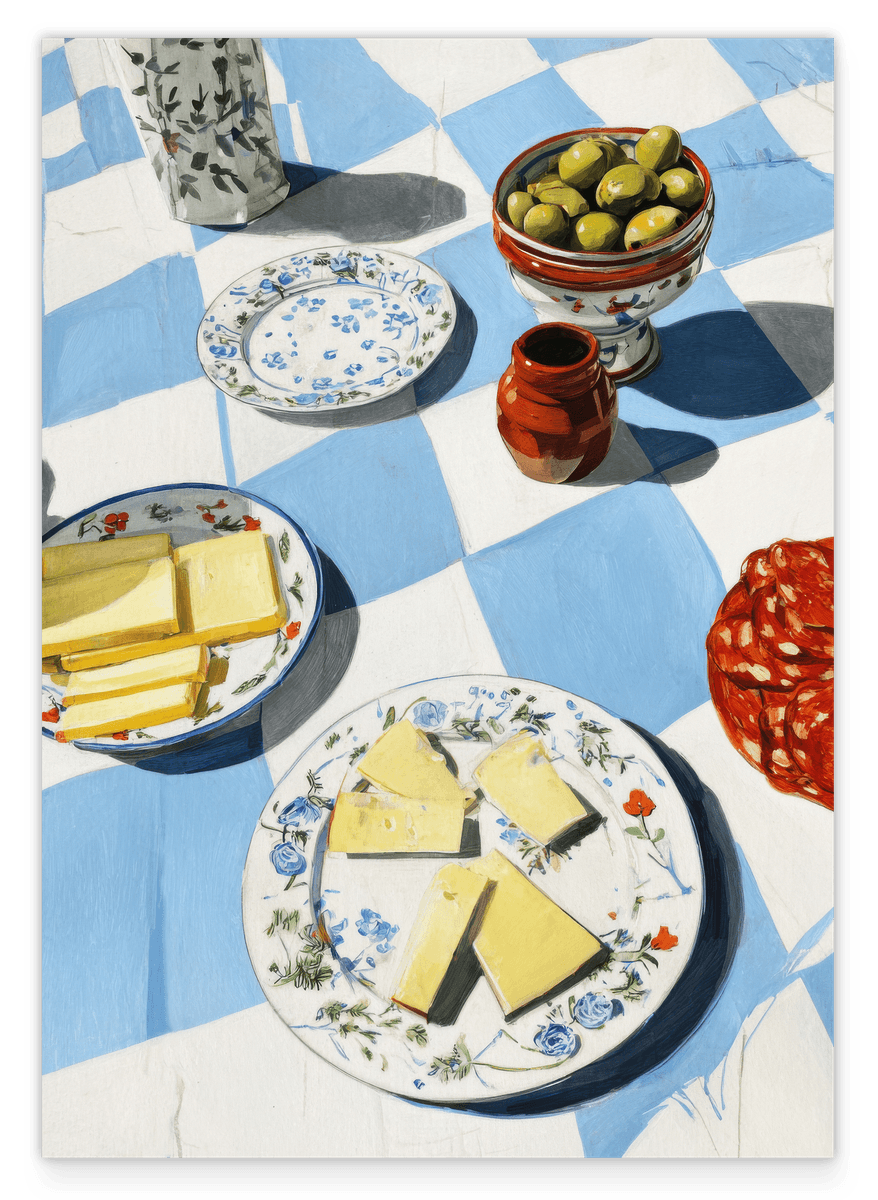 Tapas Traum - Einladende Teller auf der Decke