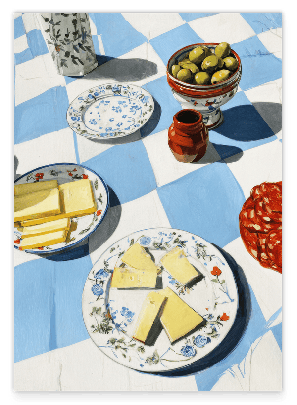 Tapas Traum - Einladende Teller auf der Decke