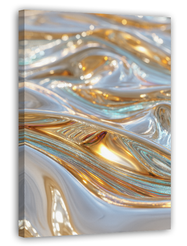 Metallic Liquid No. 1 in Gold und Silber
