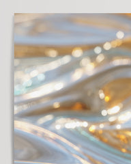 After Hover: Metallic Liquid No. 1 in Gold und Silber