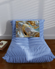 After Hover: Metallic Liquid No. 5 mit Gold & Silber - Querformat