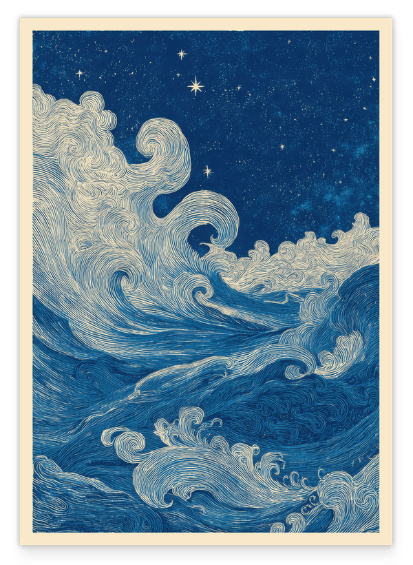 Midnight in Motion - Vintage Wellen bei Nacht