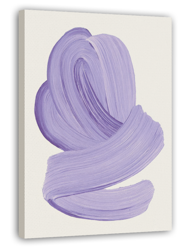 Lavender Lines - Abstrakte Kunst in Flieder