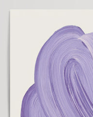 After Hover: Lavender Lines - Abstrakte Kunst in Flieder
