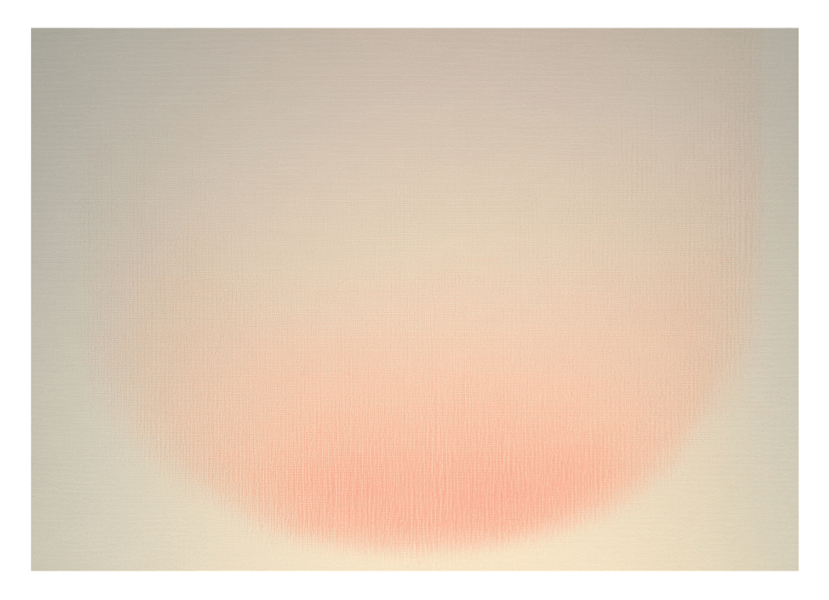 Peachy Poesy - Dezenter Halbkreis im Querformat