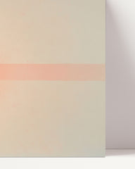 After Hover: Peachy Poetry - Abstrakte Kunst in Apricot