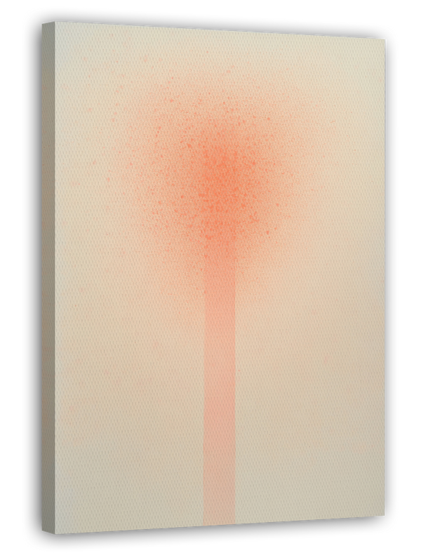 Peachy Poetry - Abstrakte Kunst im Querformat