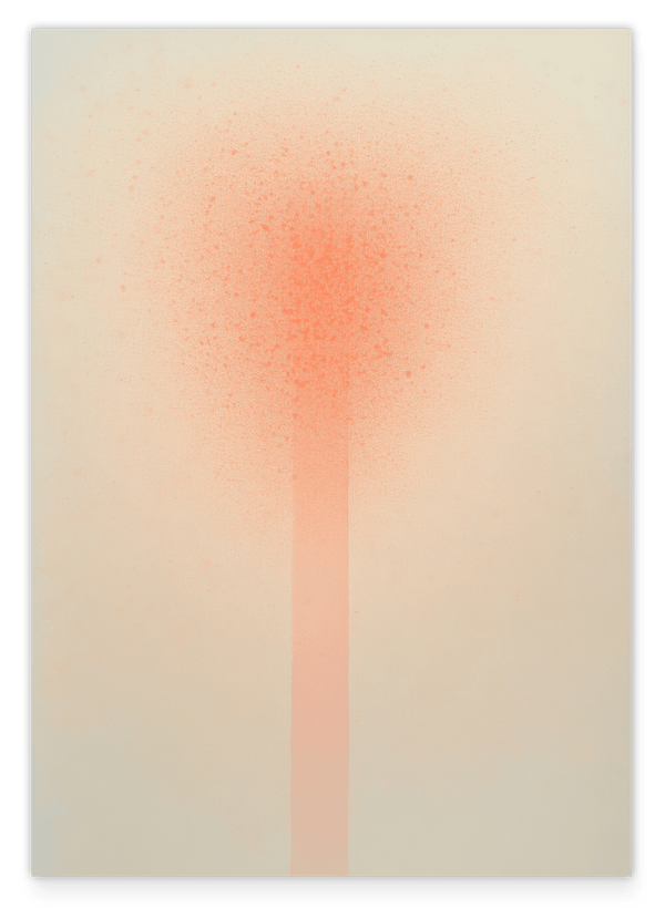 Peachy Poetry - Abstrakte Kunst im Querformat