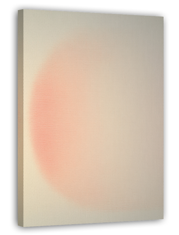 Peachy Poesy - Dezenter Halbkreis im Hochformat