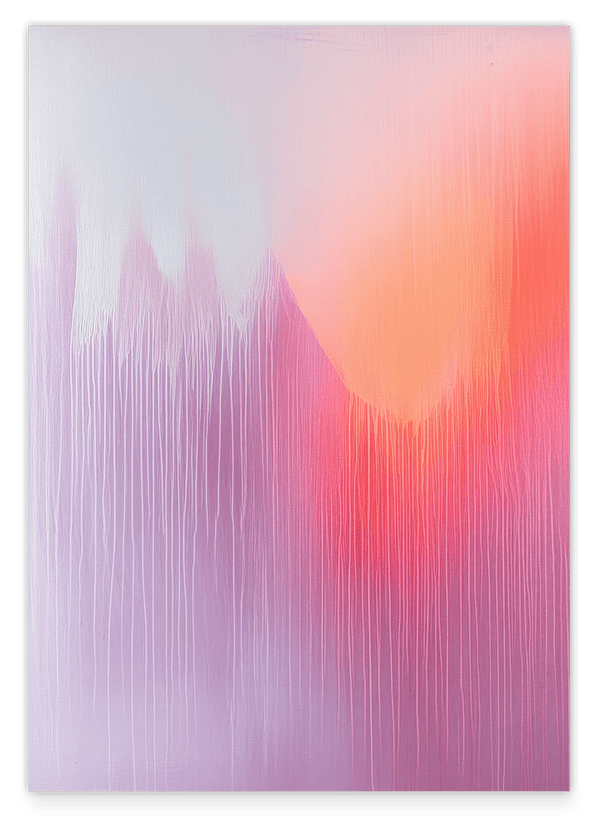 Light Layers - Abstraktes Licht in Lila und Orange