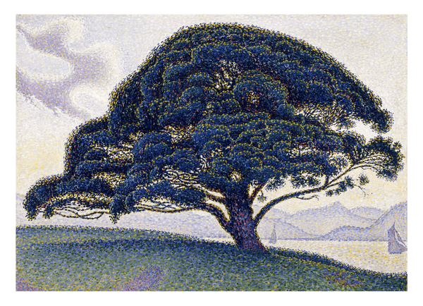 Landschafts-Gemalde Baum in Landschaft Impressionismus