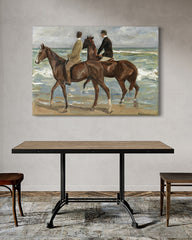 After Hover: Max Liebermann - Zwei Reiter am Strand