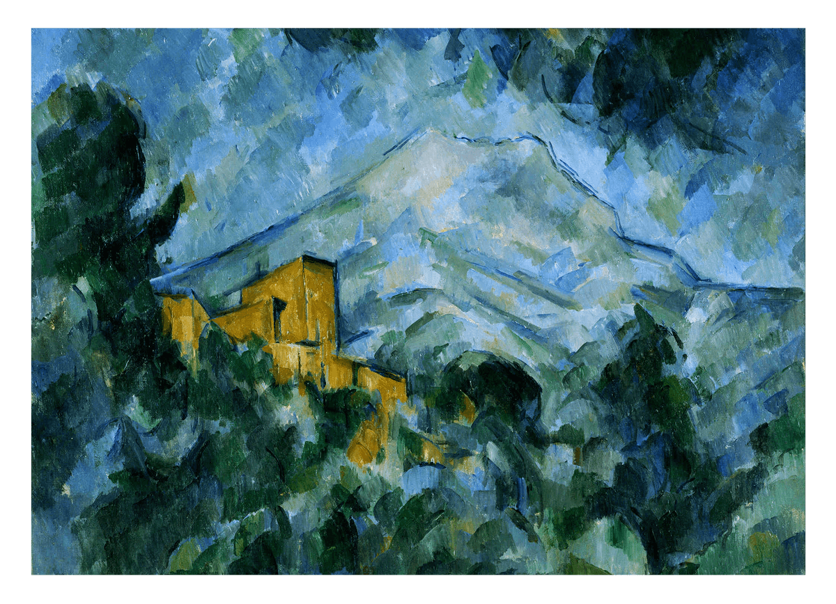 Paul Cézanne - Mont Sainte-Victoire im Dunkeln