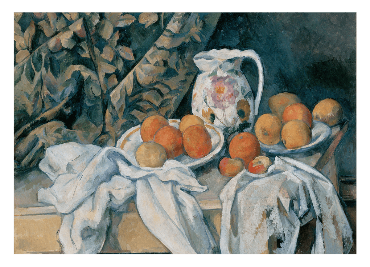 Paul Cézanne - Stillleben mit Vorhang