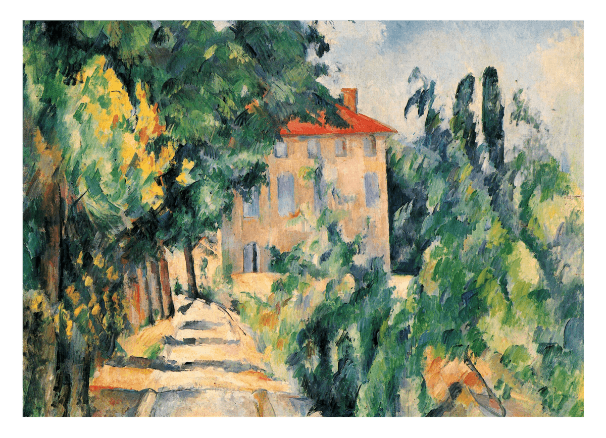 Paul Cézanne - Haus mit rotem Dach