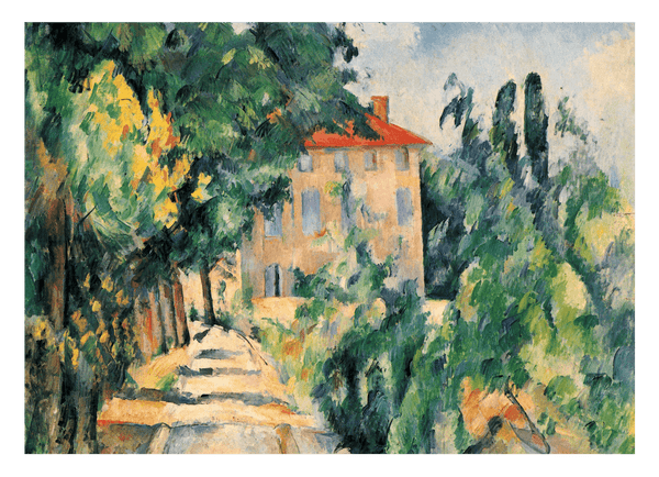 Paul Cézanne - Haus mit rotem Dach