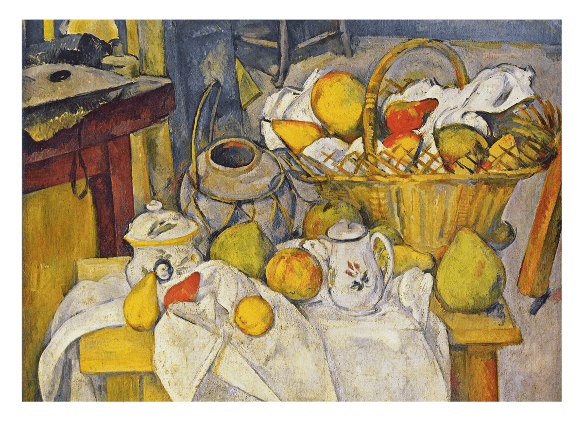 Paul Cézanne - Stillleben mit Korb