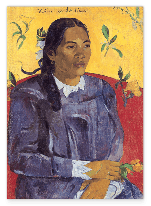 Paul Gauguin - Frau mit Blume
