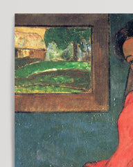 After Hover: Paul Gauguin - Frau im rotem Kleid