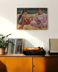 After Hover: Paul Gauguin - Tahitische Frauen (oder Frauen von Tahiti) am Strand