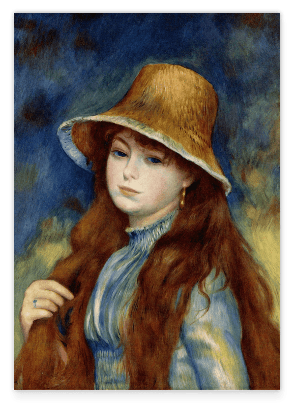 Pierre-Auguste Renoir - Mädchen mit Strohhut