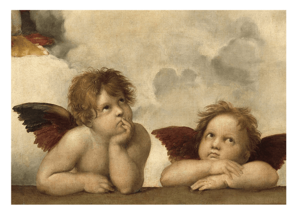 Raphael - Sixtinische Madonna, zwei Engel