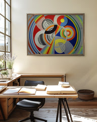 After Hover: Robert Delaunay - Rhytmus Nr. 1, Dekoration für das Salon des Tuileries