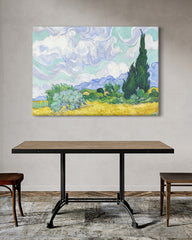 After Hover: Vincent van Gogh - Weizenfeld mit Zypressen