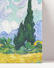 After Hover: Vincent van Gogh - Weizenfeld mit Zypressen