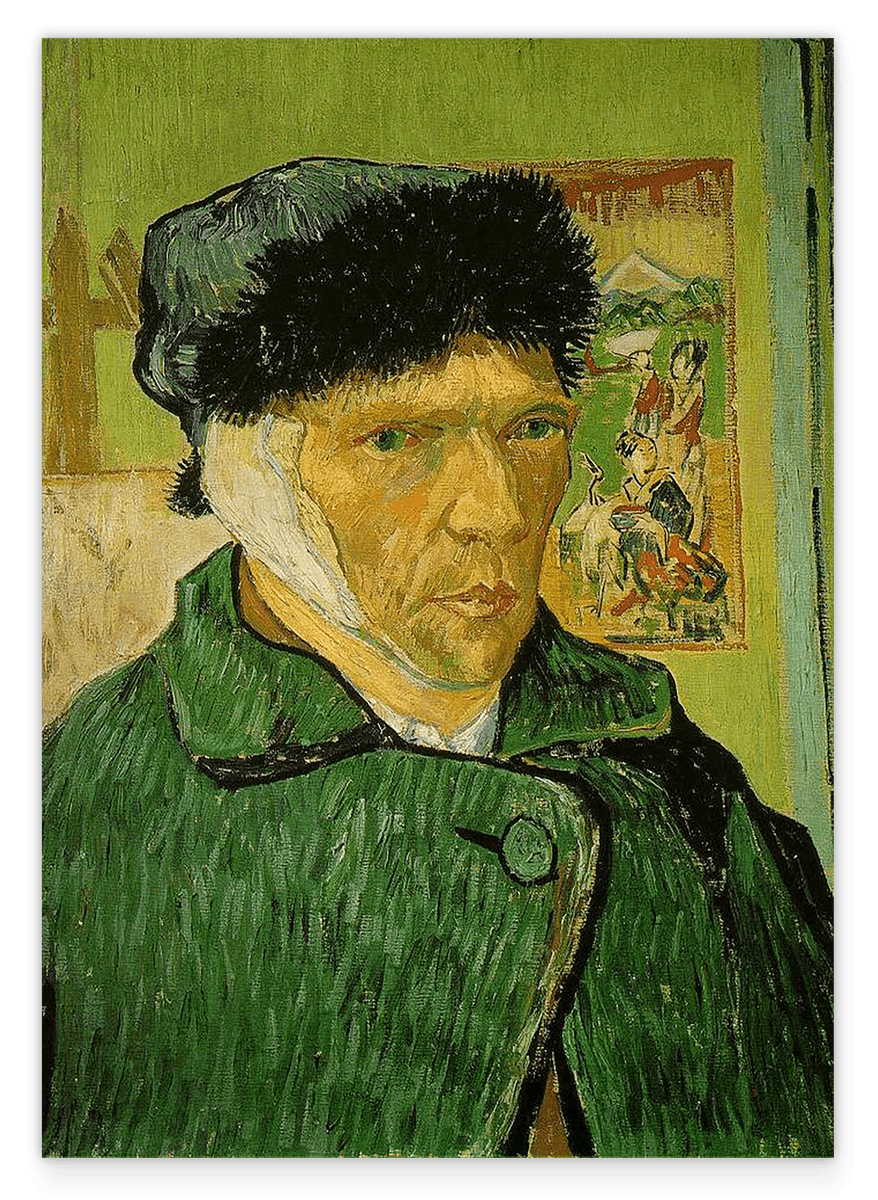 Vincent van Gogh - Selbstportrait mit bandagiertem Ohr