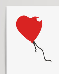 After Hover: Banksy - Balloon Girl Mädchen mit Luftballon Street Art