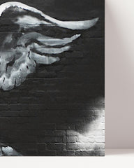 After Hover: Banksy - Engel mit Totenkopf Death Angel Street Art Graffiti