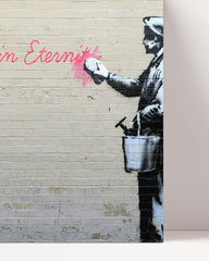 After Hover: Banksy - What we do in Life echoes in Eternity weiser Spruch Parodie witzig