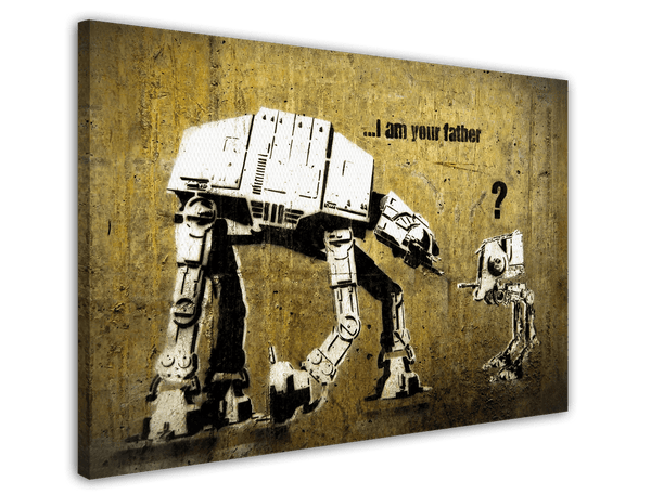 Banksy - AT-ST und AT-AT Star Wars I am your father Ich bin dein Vater