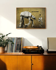 After Hover: Banksy - AT-ST und AT-AT Star Wars I am your father Ich bin dein Vater