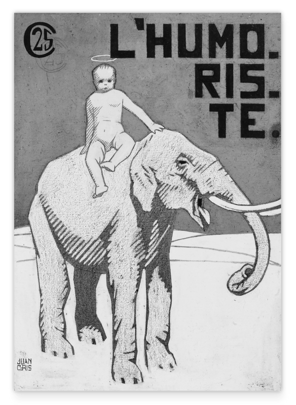 Juan Gris - Sitzender Engel (Cover-Design für "L'Humoriste")