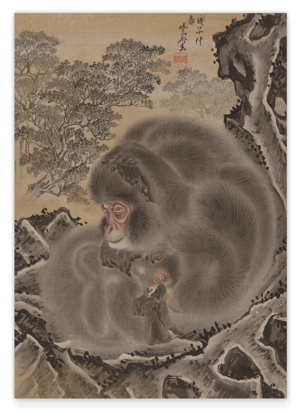 Kawanabe Kyōsai (Japanisch, 1831-1889) - Affen