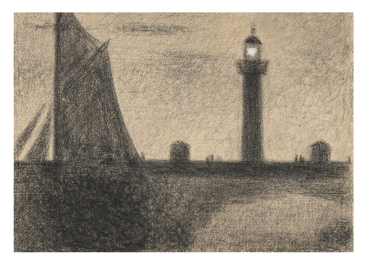 Georges Seurat - Der Leuchtturm von Honfleur