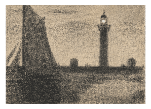 Georges Seurat - Der Leuchtturm von Honfleur