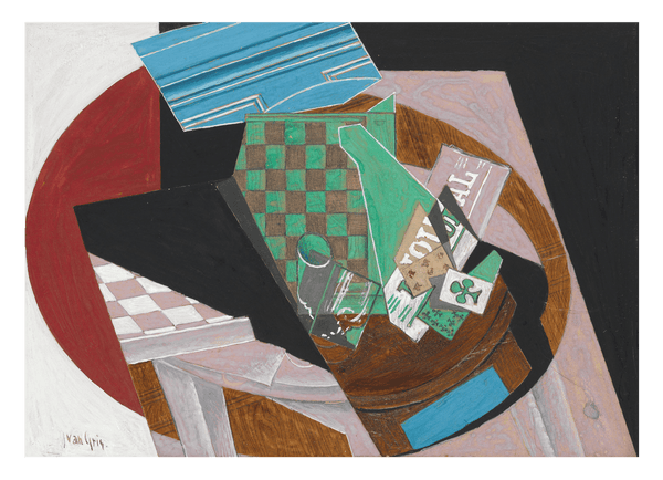 Juan Gris - Schachbrett und Spielkarten