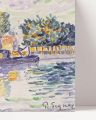 After Hover: Paul Signac - Blick auf die Seine, Samois